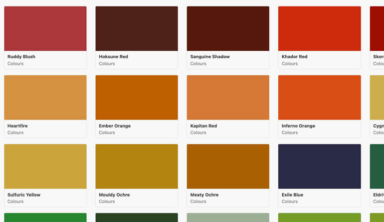 Paint Range Update