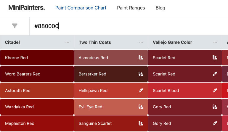 Search by Hex Code