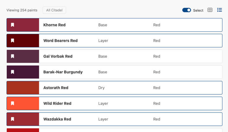 List View